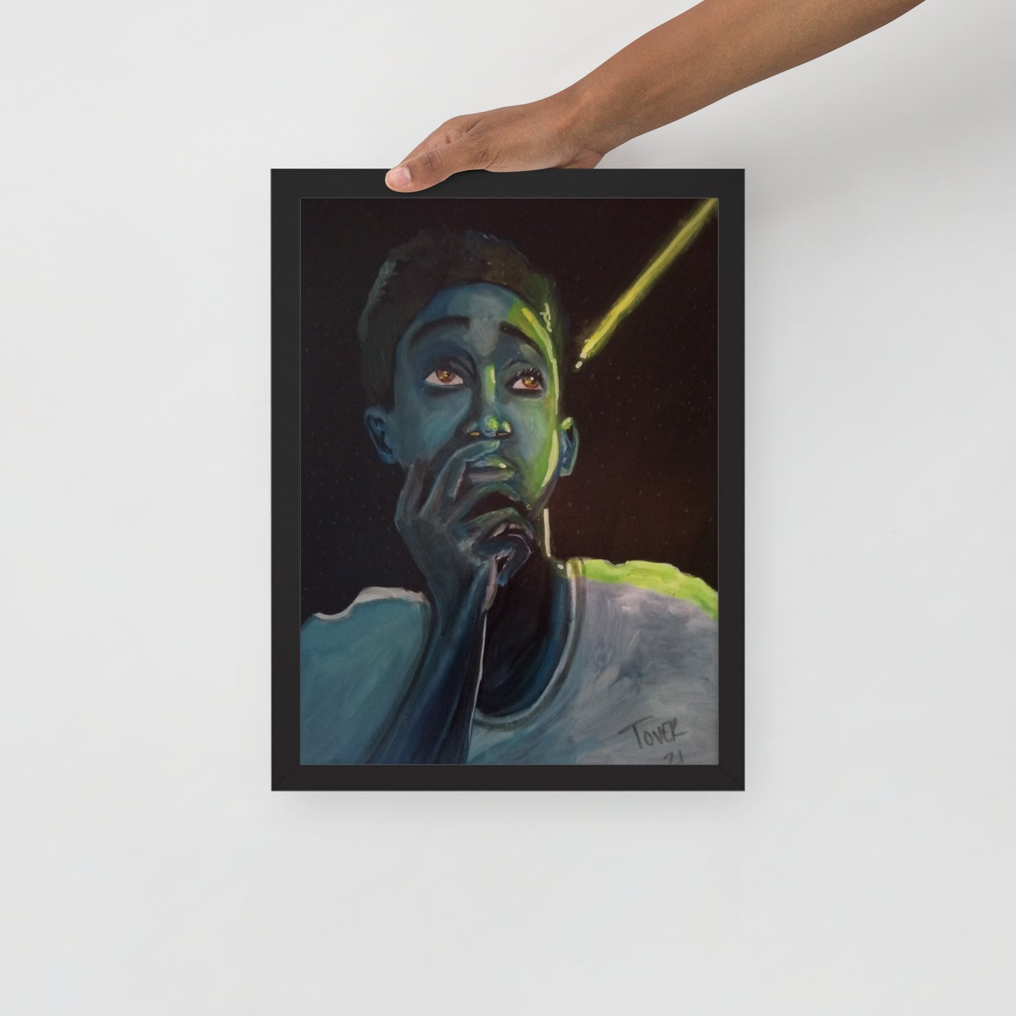 I AM LIGHT framed poster