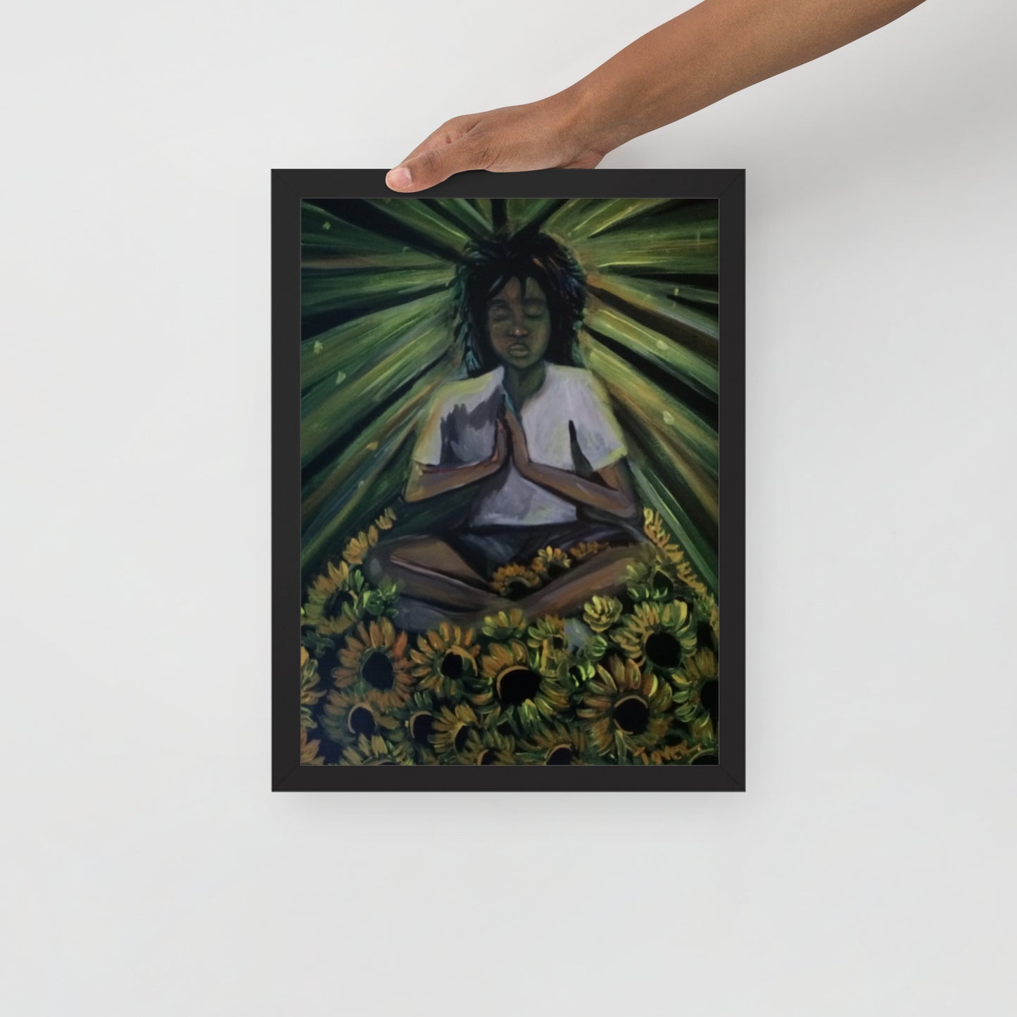 RADIATE & MEDITATE framed poster