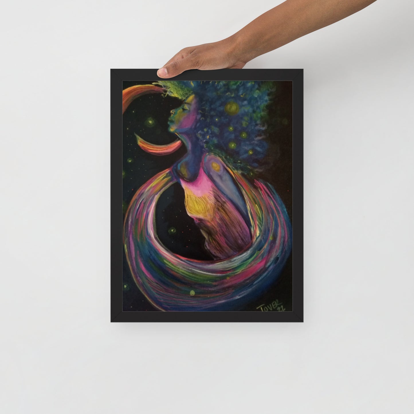 Framed poster