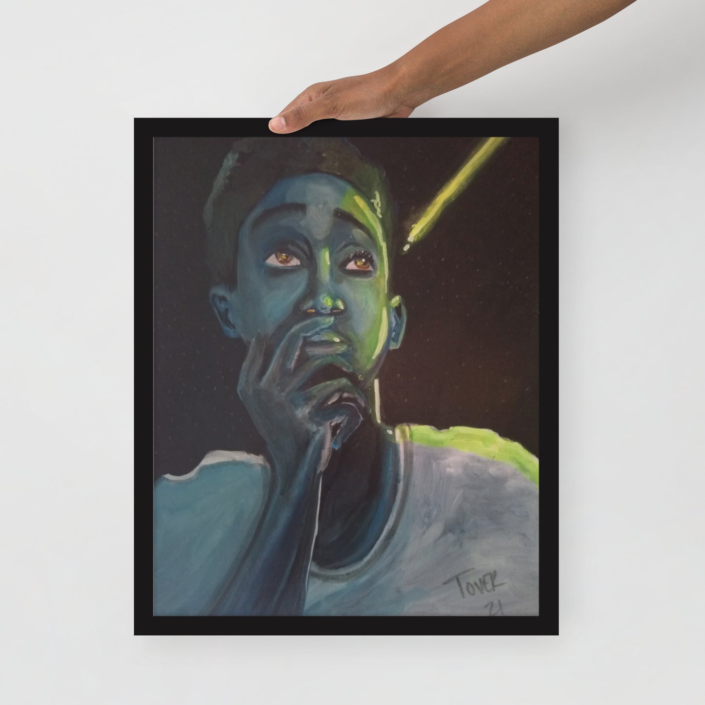 I AM LIGHT framed poster