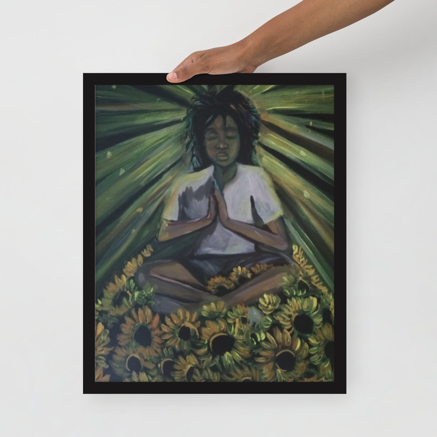 RADIATE & MEDITATE framed poster