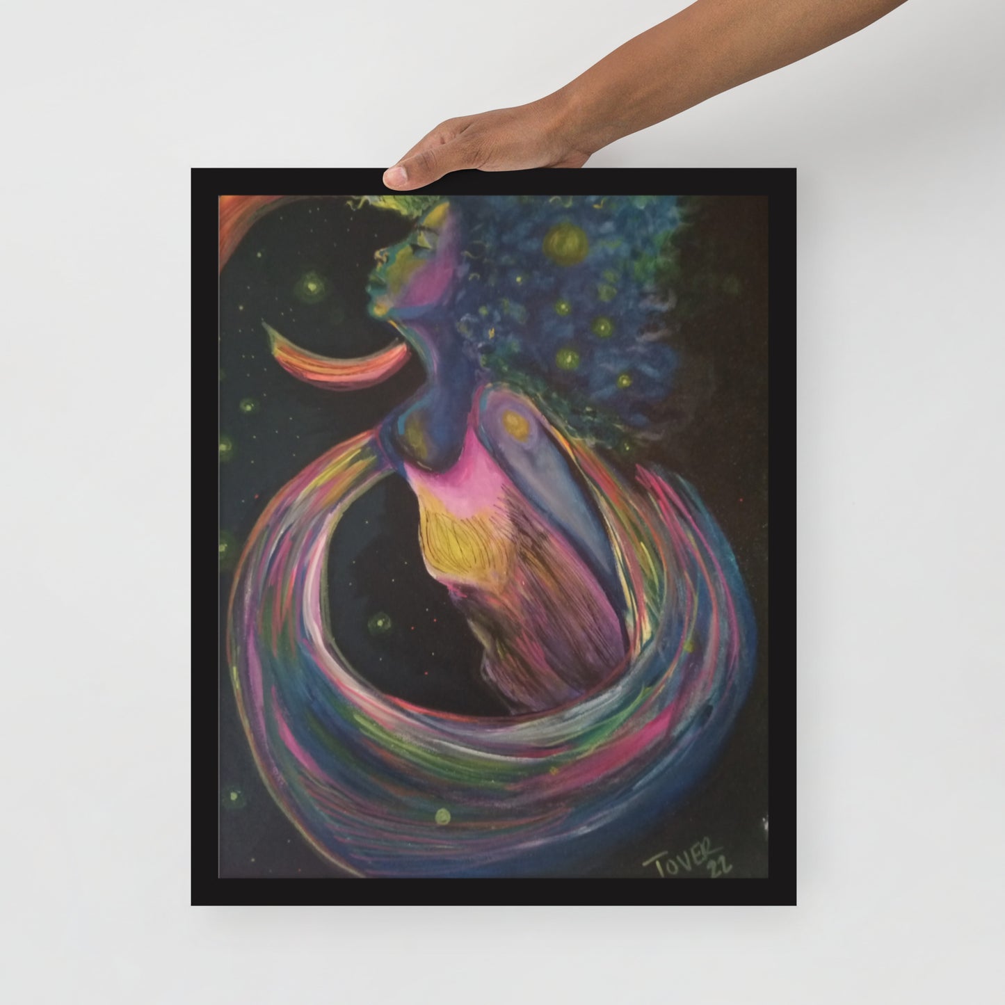 Framed poster